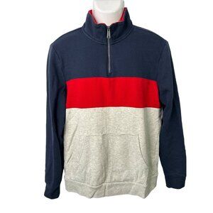 2/$30‎ Old Navy Active Jacket Mens Hooded Pockets 1/4 Zip Color Block size M